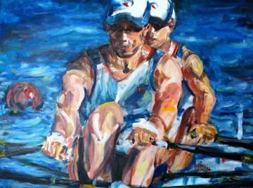 印象派 Painting - 水上のスポーツ 印象派